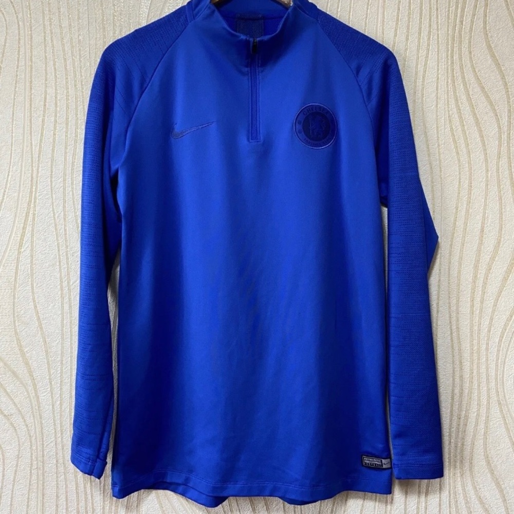 NWT Rare Nike DRI-FIT Chelsea FC Strike Men's Football Drill Top - Blue